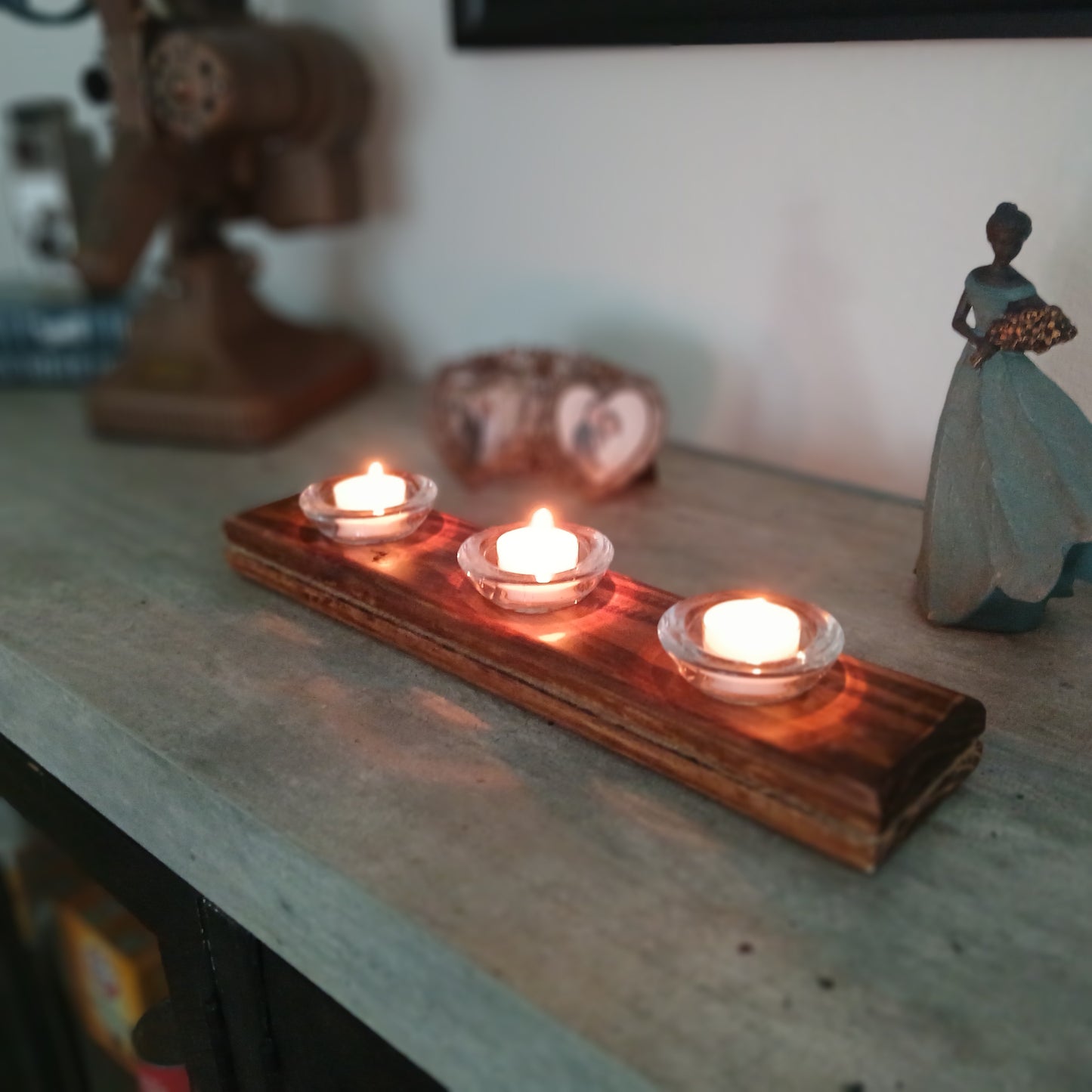 Rustic-chic Tealight holder