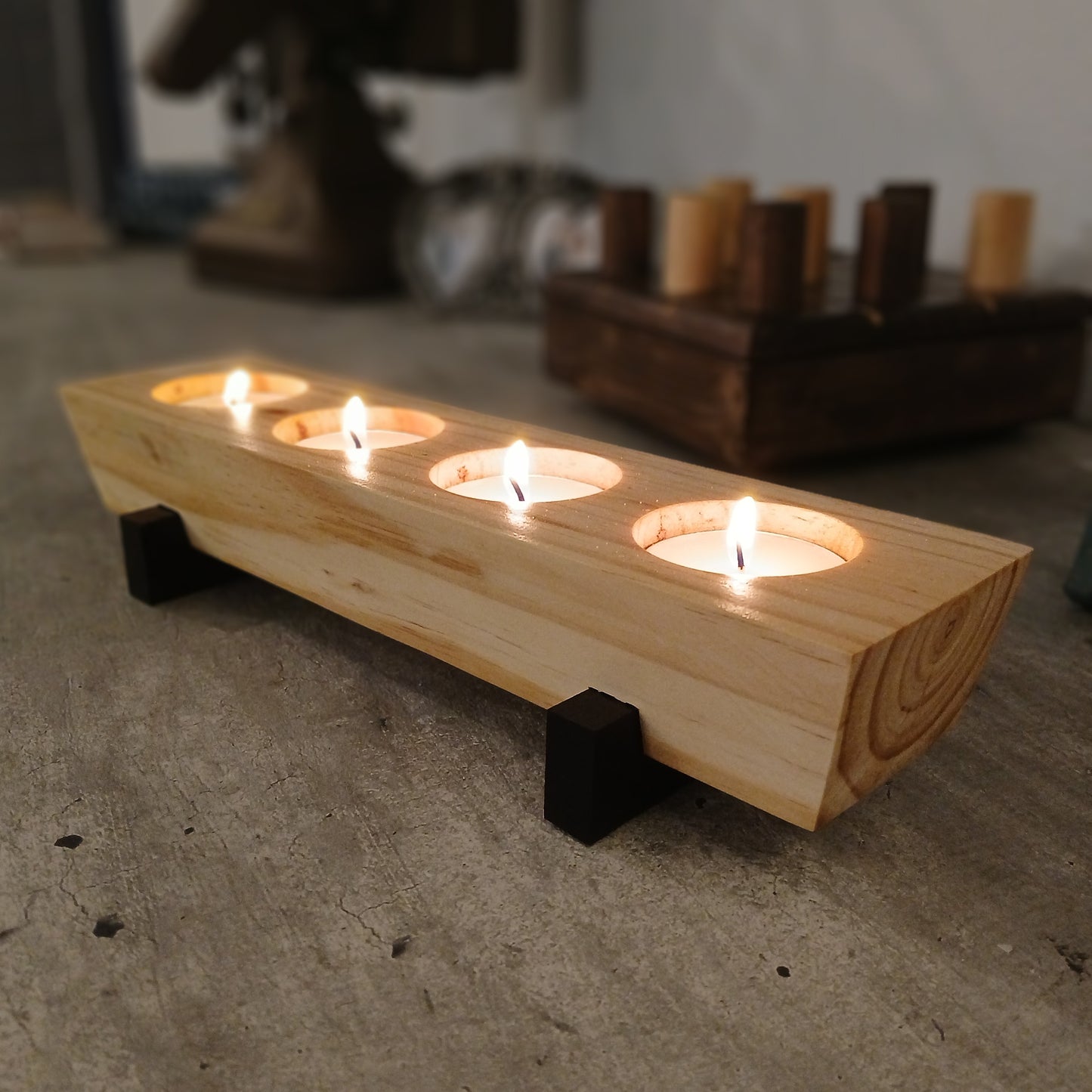 Modern Style Candle Holder 4 Light