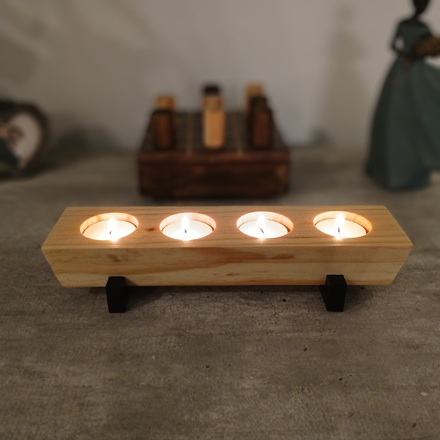Modern Style Candle Holder 4 Light