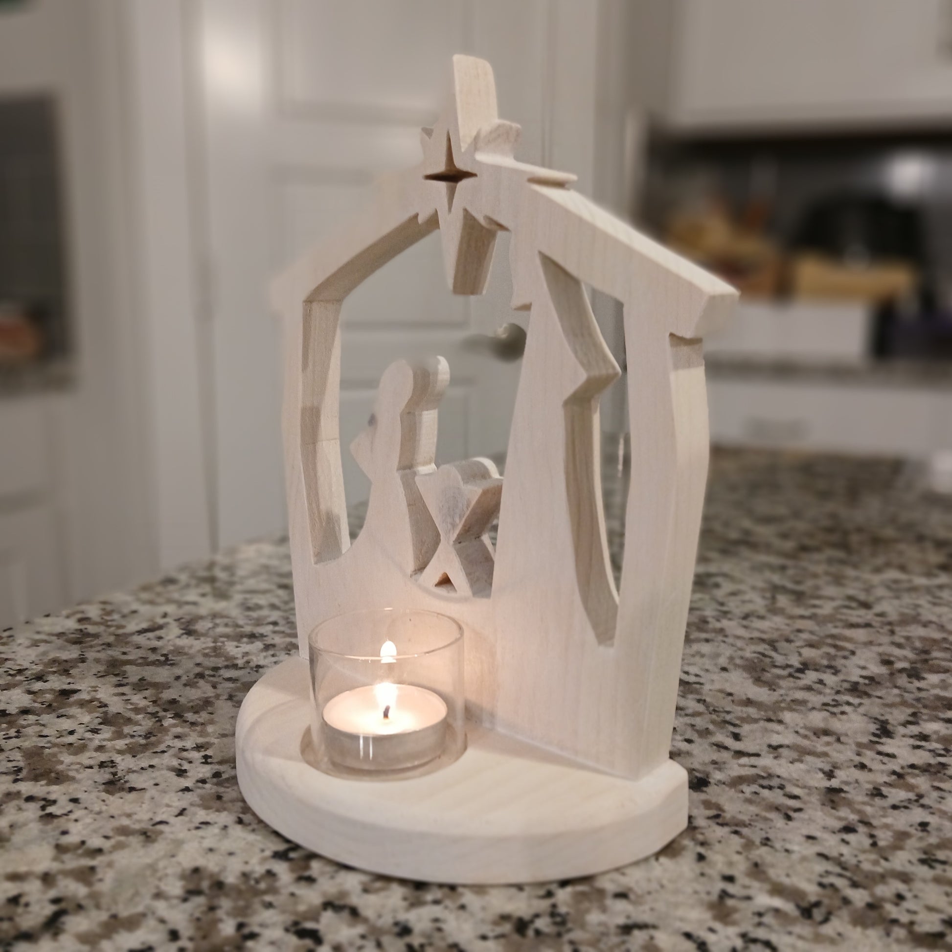 White-washed Nativity Scene Gift Ideas, right facing image of white washed option
Christmas Gifts