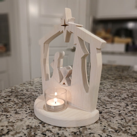 White-washed Nativity Scene Gift Ideas, right facing image of white washed option
Christmas Gifts