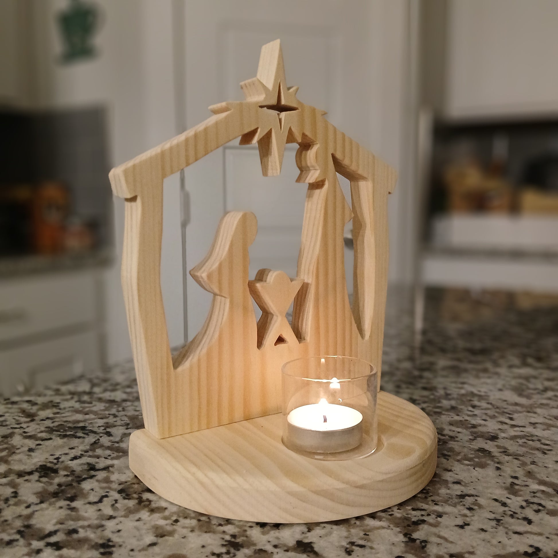 Natural Pine finish Nativity Scene Gift Ideas, Left facing image of Natural Pine finsh option
Christmas Gifts